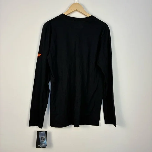 NEW Philadelphia Flyers Black Long Sleeve Shirt size M - Picture 2 of 4